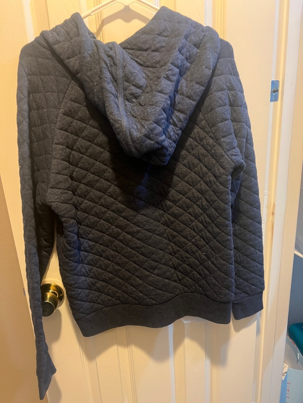 Nrha Futurity Quilted Navy Zip Hoodie Jacket - Picture 5 of 5